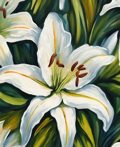 White Asiatic Lily