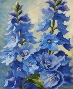 Blue Delphinium Flowers