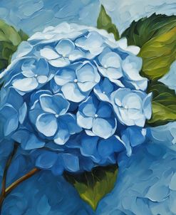 Blue Hydrangea Impasto