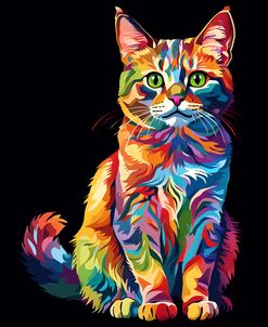 Pop Art Tabby Cat