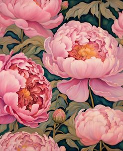 Art Nouveau Fantasy Peonies