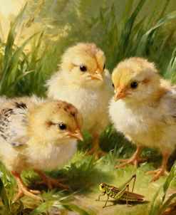 Baby Chicks On The Farm