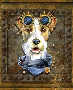 Steampunk Airedale Terrier