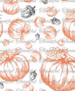 Thankful Fall Pumpkins and Acorns