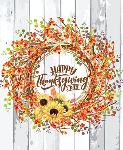 Happy Thanksgiving Bittersweet Wreath