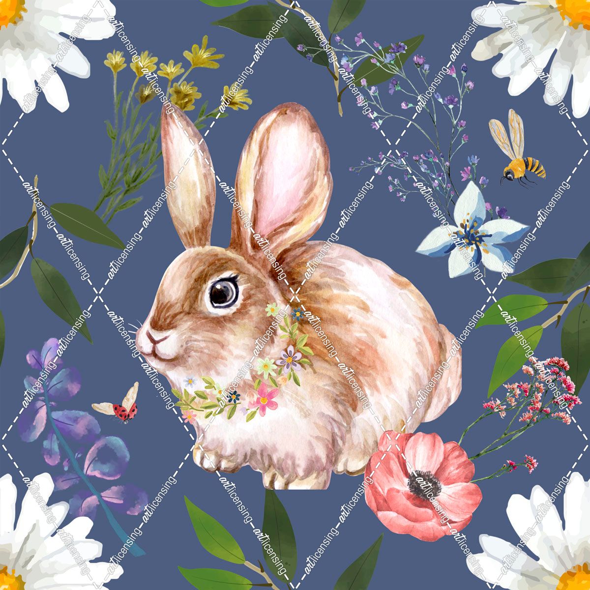 Spring Rabbit Pattern
