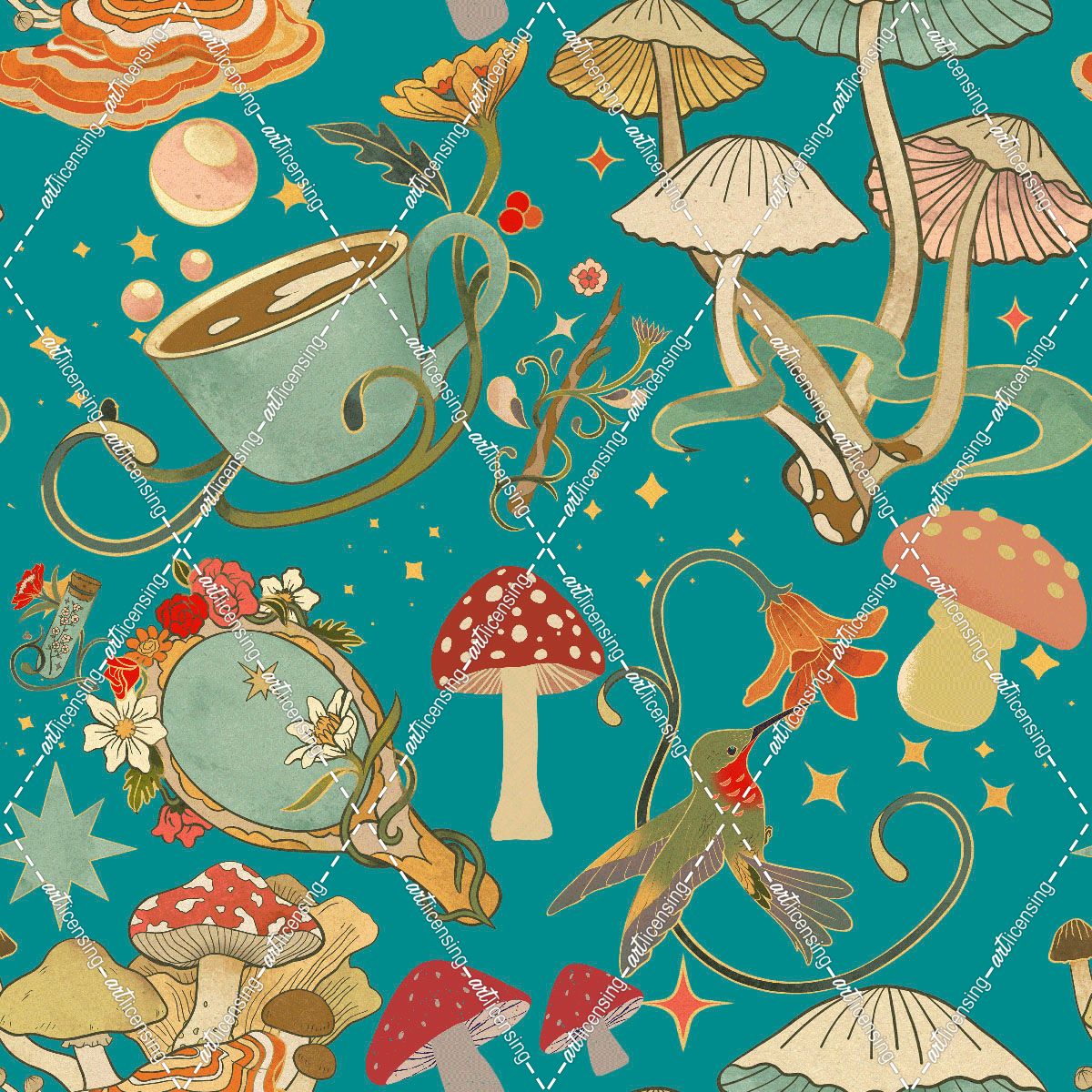 Mushroom Fantasy Pattern