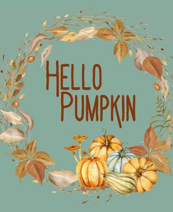 Fall Hello Pumpkin Wreath