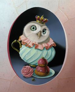 The Owl With Celadon Mug