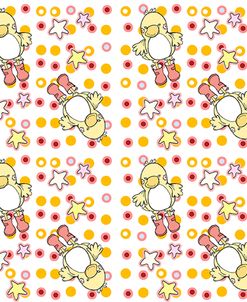 Pink & Orange Ducky Dots