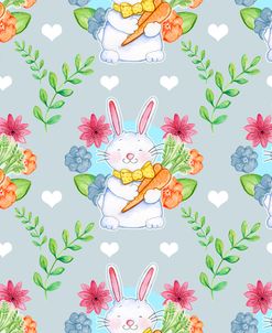 Bunnies Carrots Pattern
