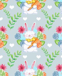 Bunnies Carrots Pattern