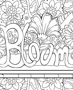 Bloom Line Art