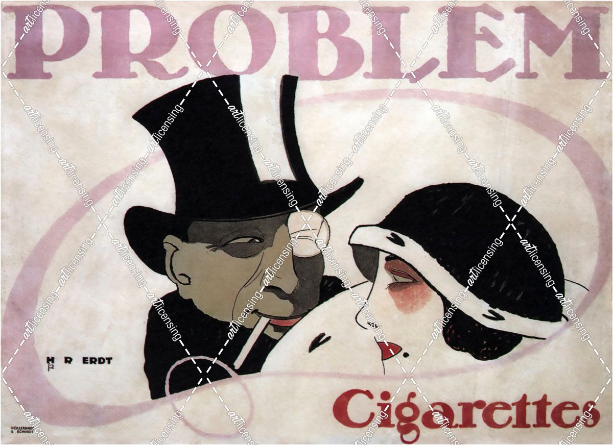 1912 Germany Problem Cigarettes Couple