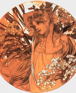 Mucha Spring Medallion