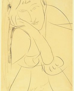 Amedeo Modigliani – Woman, Head on Hand