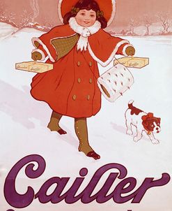 Cailler Orange Coat Little Girl