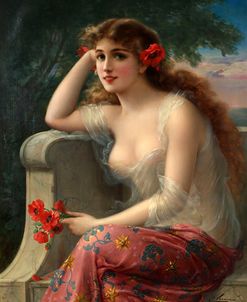 Emile Vernon – Girl With A Poppy