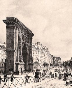 Paris Port Saint Denis 1835
