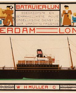 Rotterdam London Travel Poster