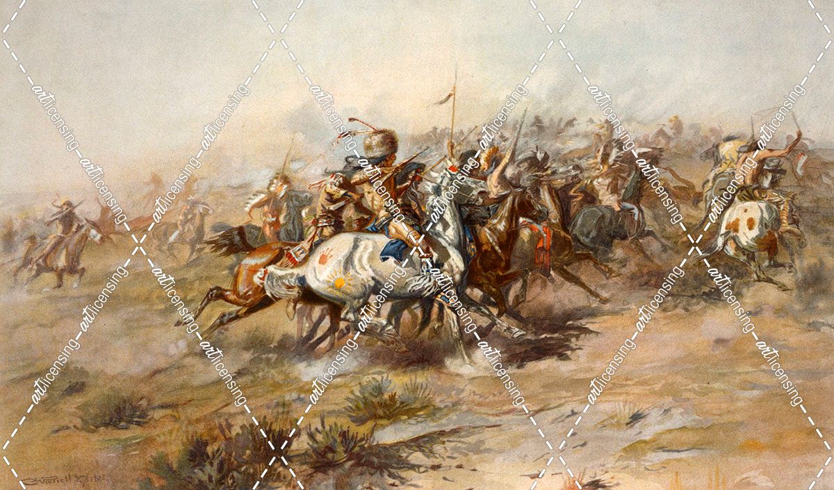 Charles Marion Russell – Custer Fight