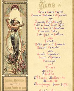 Paris Nouveau Menu