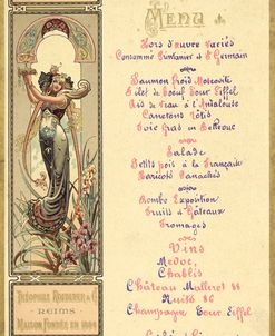 Paris Nouveau Menu