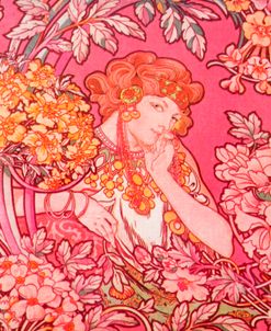 Mucha Woman Among Flowers Arch Vers