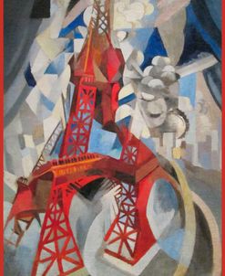 Red Eiffel Tower Delaunay 1911