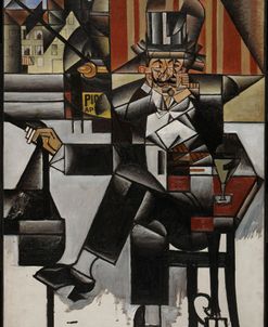 Un Homme Au Cafe Juan Gris