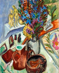 Ernest Ludwig Kirchner Jug And African Bowl