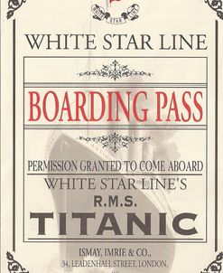 Boarding Pass Titanic