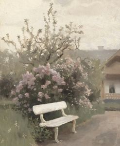 The White Garden Bench Jan Stanisławski