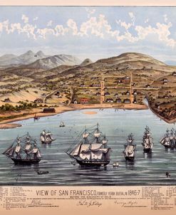 Birdseye View Of San Francisco 1847