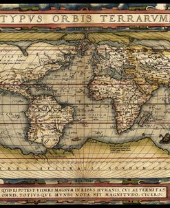 Cosmos-Ortelius World Map 1570