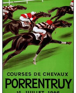 Laubi Hugo Courses Chevaux Porrentruy Year-1946