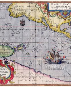 Italian Map Of The Pacific Ocean1589