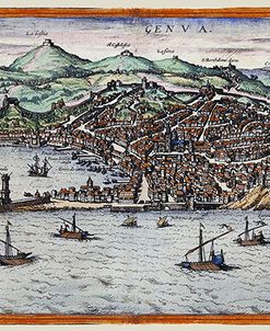 Map Of Geneva Switzerland Around 1600