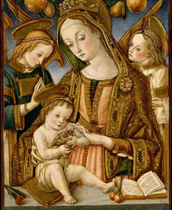 Madonna and Child and Two Angels