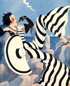 1933 French Art Deco Fashion Art