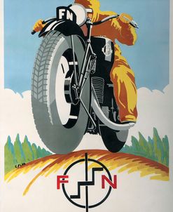 Art Deco Motorcycle Ad 1934