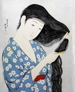 Woman Combing her Hair Hashiguchi Goyo 1920