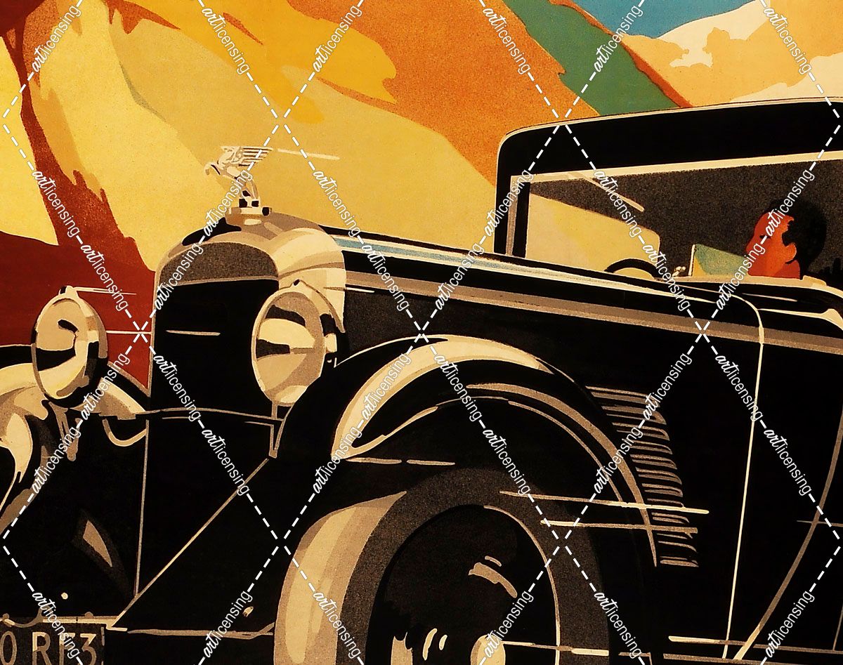 Vintage Art Deco Auto Ad