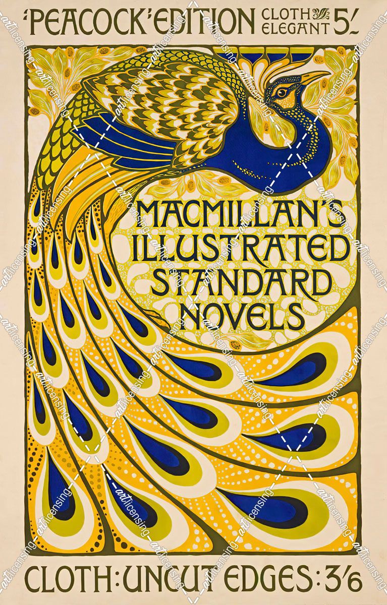 Vintage Peacock Illustrated Novels Ad