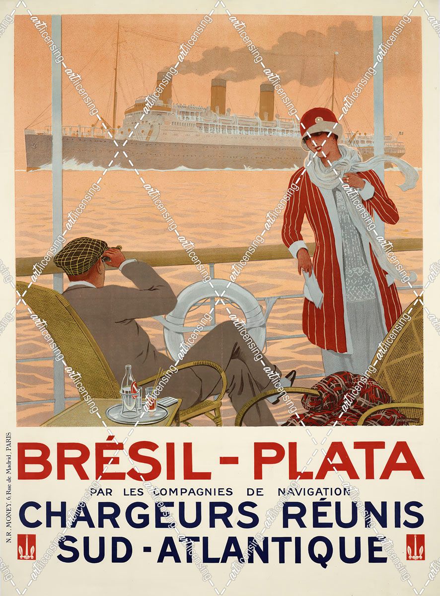 Vintage South Atlantic Sailing Company Travel ad