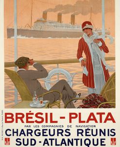 Vintage South Atlantic Sailing Company Travel ad