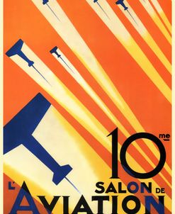 Vintage French Aviation Travel Ad 1926