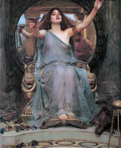 John William Waterhouse Circe Offering the Cup to Ulysses 1891