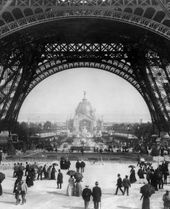 Paris Exposition Eiffel Tower Ground Level, 1889