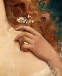 Detail Young Woman with Daisies Emile Vernon 1913